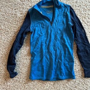 Smatwool kids half zip baselayer